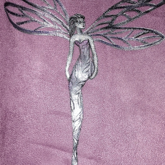 Wearable art vintage Fairy cloak Light purple cape wrap shawl - Picture 10 of 11